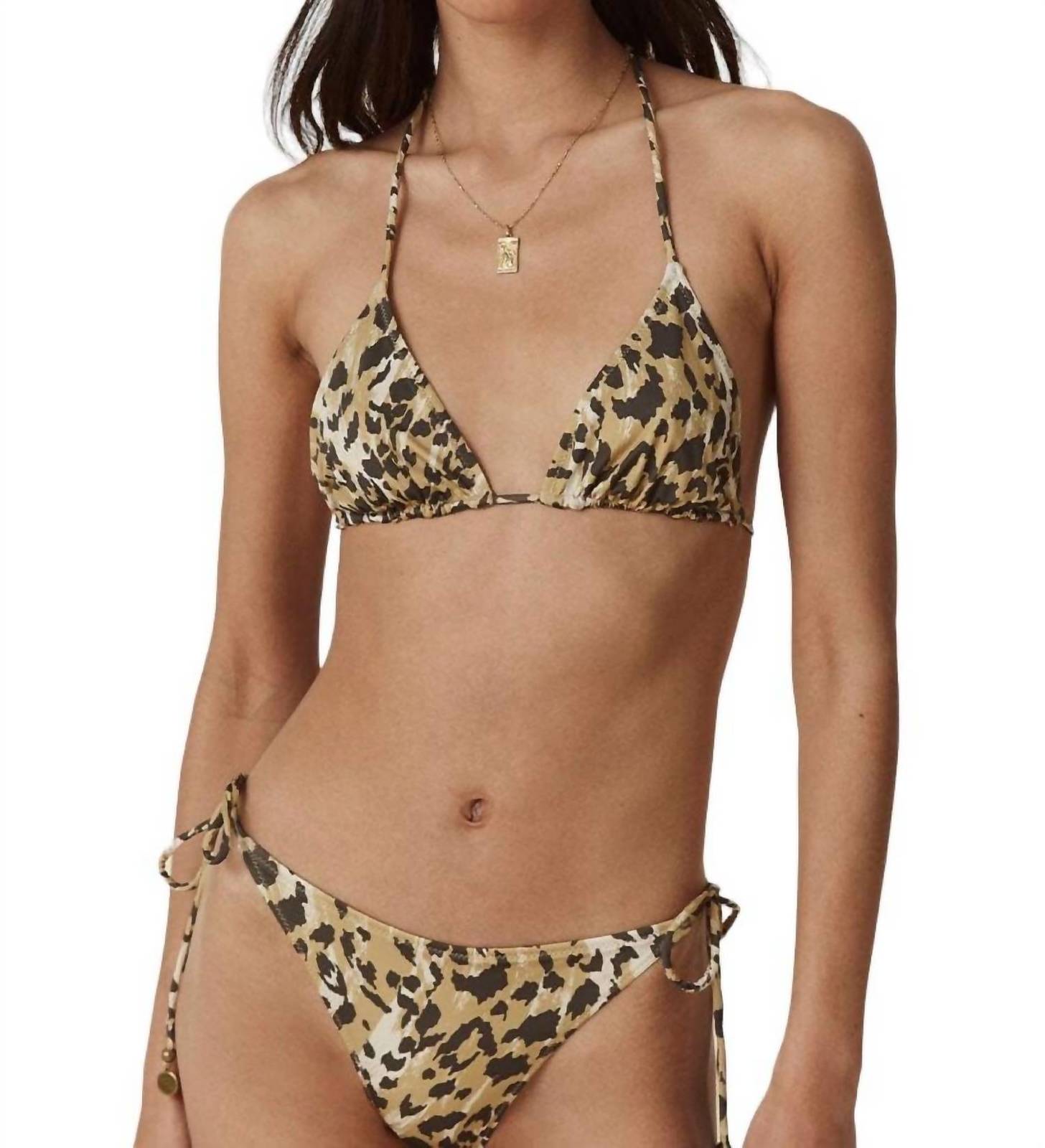 Spell belle mare tri bikini top in Pepper