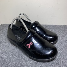 Comfort Trendz Clogger women’s shoes Size 10 Black Cancer Sign Work Shoes - $25.91