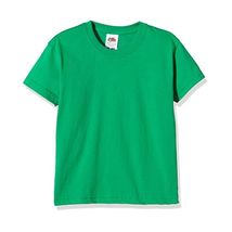 Fruit Of The Loom Boy's SS028B Short Sleeve T-Shirt, Green (Kelly Green)... - $13.00