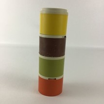 Vintage Tupperware Stacking Spice Shaker Containers 1308 Harvest Colors 70s - £21.71 GBP