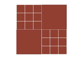 Mexican Mission Cement Tile Solid Handcrafted 10 sqf - Redwine - 8x8&quot; - $2,248.15 MXN