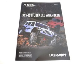AXIAL SCX10 III Jeep Wrangler Manual - $9.95