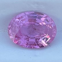 Certified 1.47 Cts Pink Sapphire 100% Natural Oval Cut Loose Gemstone Engagement - £484.74 GBP