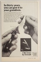 1977 Print Ad Schrade Old Timer Knives Sharp Finger Model 1520T New York,NY - £8.60 GBP