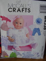 Sewing Pattern (CUT) 4338 Fancy Baby Doll Clothes 11&quot;-16&quot; - £4.50 GBP
