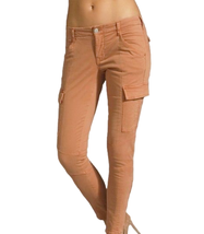 J BRAND Donne Pantaloni Skinny Houlihan Solido Arancione Taglia 28W 1229VK120 - £83.99 GBP