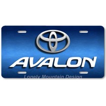 Toyota Avalon Inspired Art White on Blue FLAT Aluminum Novelty License P... - $17.99