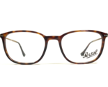 Persol Eyeglasses Frames 3146-V 24 Tortoise Gold Square Full Rim 53-19-140 - £101.21 GBP
