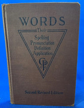 1929 Words, Their Spelling, Pronunciation, Definition, and Application 1929, HB - £9.34 GBP