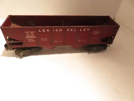LIONEL POST-WAR TRAINS 6456 LEHIGH VALLEY HOPPER CAR- BURGUNDY- 027-FAIR... - $9.45