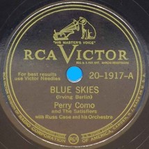 Perry Como 78 Blue Skies / Girl Of My Dreams SH1D - £5.42 GBP