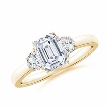 ANGARA Lab-Grown Diamond Three Stone Ring in 14k Solid Gold (Carat-1.5 Ct.tw) - £1,429.12 GBP