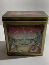 Retro Lipton Cup-A-Soup Tin kitchen decor Canadian Version English Frenc... - $14.54