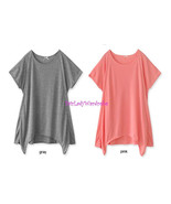 Japan Relaxed Drapery Asymmetrical Hem Soft Knit Tunic! FREE US SHIPPING - $265.60 MXN