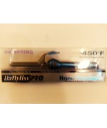 BaByliss Pro Professional Titanium Curling Iron 450F Degrees Light Blue ... - $59.99
