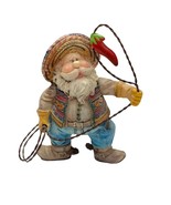 Southwest Santa Christmas Ornament Lasso Red Pepper Cowboy Boots Spurs 4” - $219.57 MXN