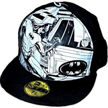 New Era 59FIFTY DC Comics Batman Comic Reflect Reflective Baseball Hat Cap 7-1/2 - £70.91 GBP