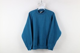 Vintage 90s Streetwear Womens Large Distressed Blank Crewneck Sweatshirt... - $33.62