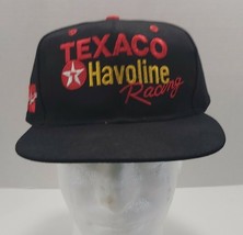 Vtg NASCAR Texaco Havoline Racing #28 Ernie Irvan Snapback Hat Cap Black - £21.30 GBP