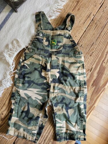 Primary image for John Deere Camo overall's unisex size 6- 9 months.