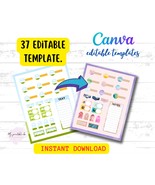 37 sheets Sticker Frame Templates -Goodnotes- Bundle Sticker Frame CANVA... - £7.10 GBP