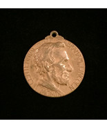 Vintage 1909 Centennial of Abraham Lincoln - Bronze medal pendant - $561.60 MXN