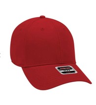 New Otto Flex Red S/M Cap 6 Panel Low Profile Structured Strech 111167 - £9.34 GBP