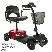 Fits Drive Bobcat X4 Scooter, Front Wheels Only, 2 Black Solid Tire/Wheel - $216.81