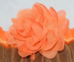 Baby Halloween Fall Tutu Brown Orange Flower Size 0 18 Months image 3
