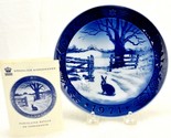 Royal Copenhagen 1971 Christmas Plate, &quot;Hare In Winter&quot;, Birks, Denmark,... - £7.81 GBP