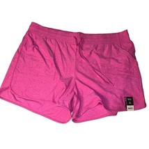 Athletic Works Womens Pink Elastic Waist Shorts w Pockets, Size XXL 20 NWT - $4.89