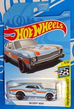 Hot Wheels 2019 HW Speed Graphics Series #67 &#39;68 Chevy Nova Lt Blue w/ MC5s GULF - $6.00