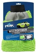 Peak Microfiber Wash &amp; Scrub Mitt - £10.11 GBP