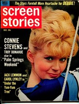 Screen Stories  12/1963-Dell-Connie Stevens-Troy Donohue-Jack Lemmon-VG/FN - $45.40