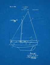 Sailboat Patent Print - Blueprint - £6.26 GBP+