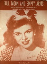 [Sheet Music] Full Moon and Empty Arms by Buddy Kaye &amp; Ted Mossman / 194... - $5.69