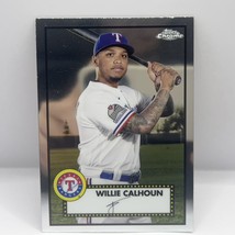 2021 Topps Chrome Platinum Anniversary Willie Calhoun Base #441 Texas Rangers - £1.57 GBP