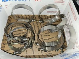 10 clamps 3.5&quot; 1094100-0338 CLAMPCO Stainless Steel T-Bolt Clamp (10-pie... - $353.97 MXN