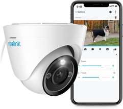 Outdoor Reolink 4K Security Camera System With Up To 256Gb Sd Card, 3X Optical - £114.29 GBP