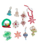 Vtg Handmade Beaded Christmas Ornament 70s 80s Bells Finished 11 Pcs Kits - $920.34 MXN