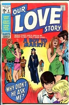 Our Love Story #8 1970-Marvel-romance stories-Gene Colan art-G - £20.24 GBP