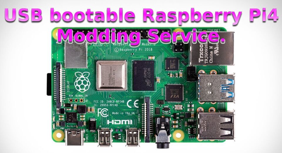 Primary image for Raspberry modding service to support USB bootable media like Flash drives & SSDs