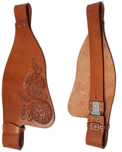 Horse Western Adult Tooled Leather Replacement Saddle Fender Pair 5224 - £55.66 GBP