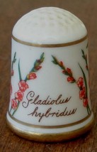1978 Franklin Porcelain Bloemen Van Nederland Thimble Gladiolus Hybridus VGC - £7.88 GBP