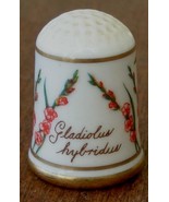 1978 Franklin Porcelain Bloemen Van Nederland Thimble Gladiolus Hybridus... - $13.41 CAD