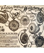 1900 Ladies Gold Filled Watches Advertisement Victorian Sears Roebuck 5.... - $19.99