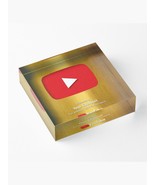 Youtube Award Plaque with the Red Play Button for your YouTube Channel - $70.00