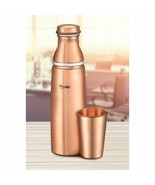 Prestige Copper Bottle with Tumbler1000 ml, Easy to Carry - £38.82 GBP