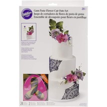 Wilton Gum Paste Outs Piece 28 PC GP Flowers Cut Out Set - $76.99