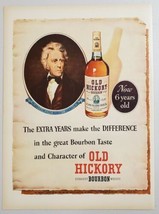 1952 Print Ad Old Hickory Bourbon Whiskey President Andrew Jackson - $14.83